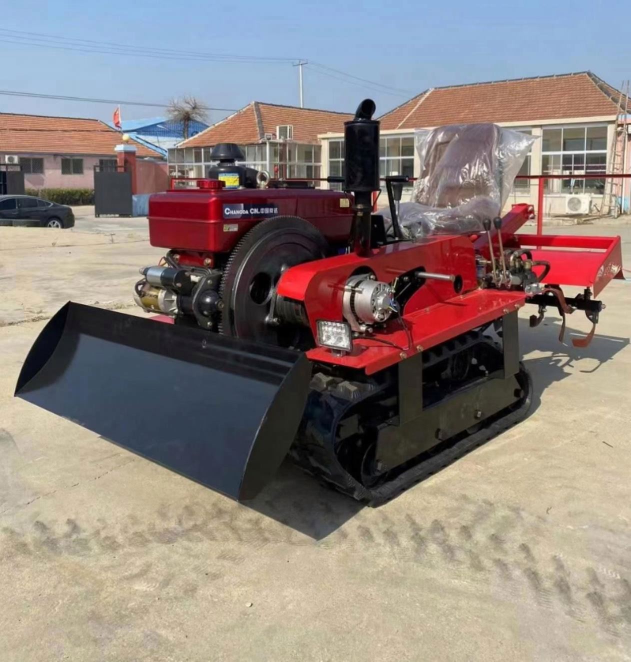 Farming Agriculture Tools - Enxada rotativa de esteiras a diesel,