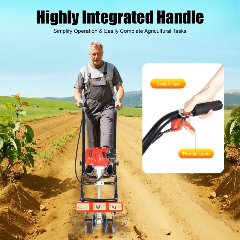 Soil Tilling Cultivator - Cultivador de Jardim Tiller 52CC 2