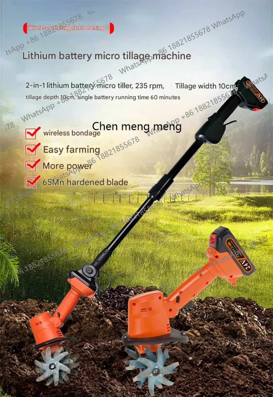 Novo Cultivador e Raspador Elé - Soil Tilling Cultivator avaliação e preço